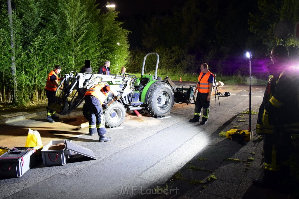 VU Krad Klein Traktor Koeln Hahnwald Bonner Landstr Unter den Birken P084.JPG - Miklos Laubert